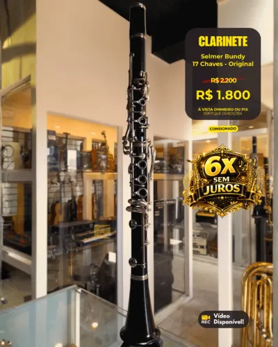 Clarinete Selmer 17 Chaves - Original