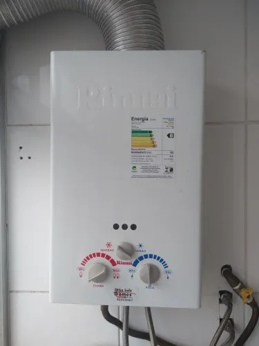Aquecedor a gas junker rinnai 9l gas natural