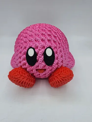 Boneco kirby estilo crochê
