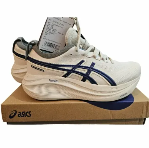 Tênis Asics Gel-nimbus 27 Original Creme 41 Bege Branco