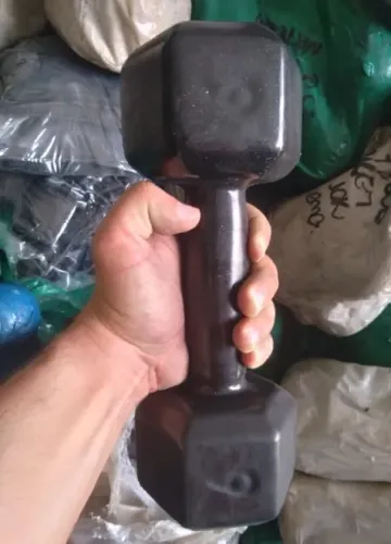 Halter 6kg Novo Sextavado Profissional Emborrachado - Preço por 1 Unidade