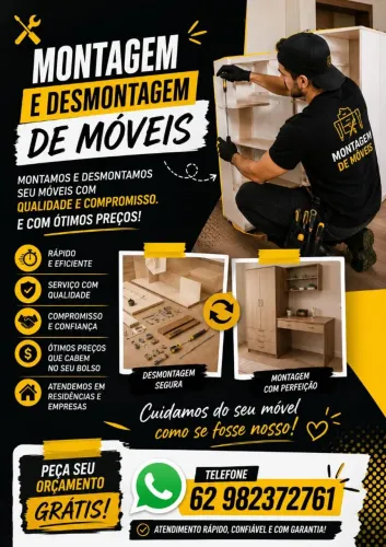 Montamos móveis e desmontamos móveis