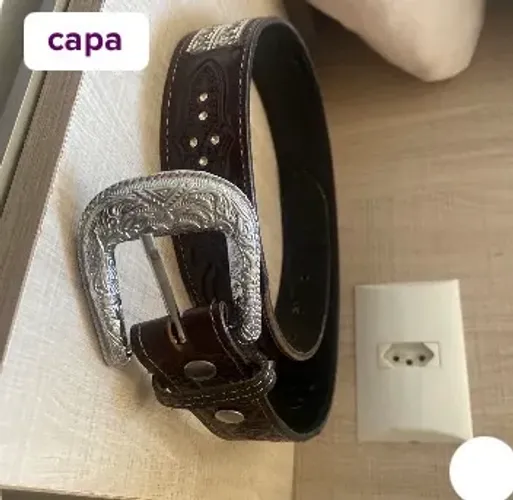 Cinto de couro feminino