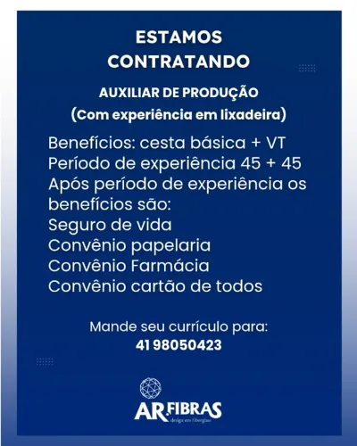 AUXILIAR DE PRODUÇÃO
