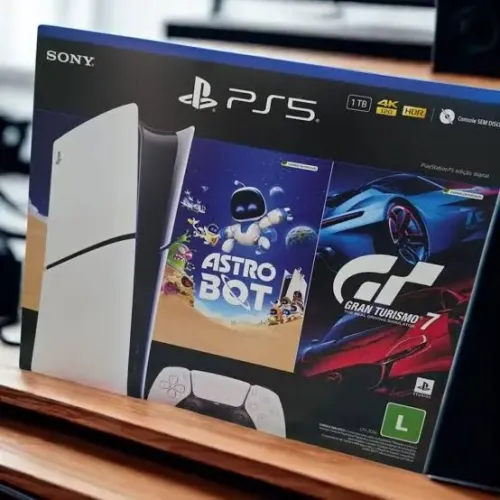 Playstation 5 Slim 1TB + JOGO (Aceito Cartão)
