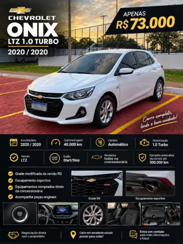 Chevrolet Onix Hatch LTZ 1.0 12V TB Flex Aut. 5P 2020