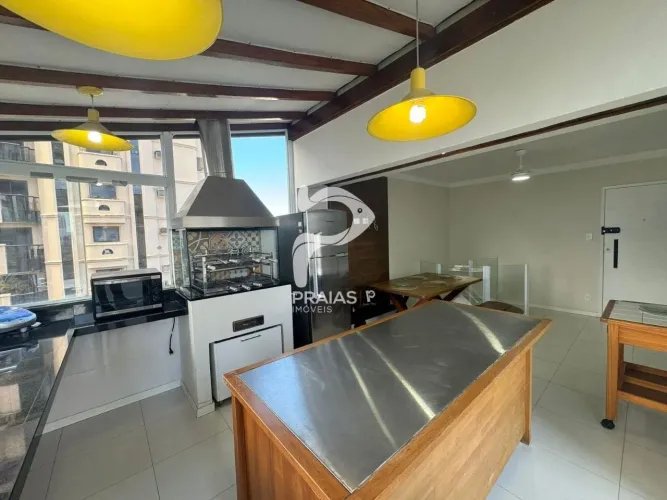Cobertura tipo Duplex com terraço gourmet, 3 suítes, Enseada, Guarujá