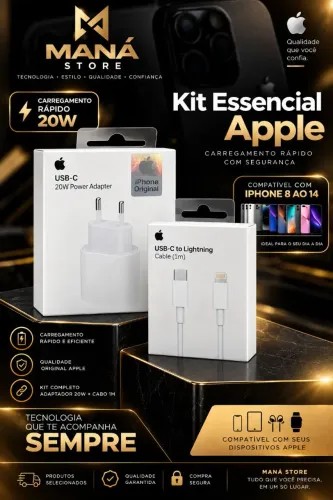 Carregador+ cabo lightning iPhone