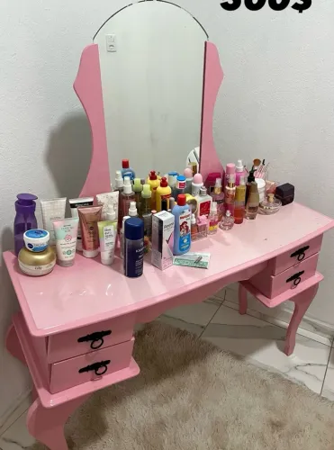 Vendo penteadeira rosa bebê
