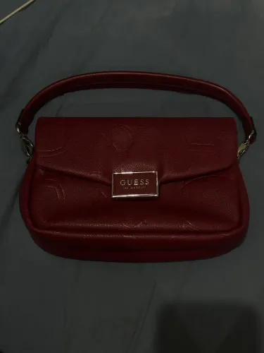 Bolsa GUESS Original Vinho/Bordô + Alça Longa