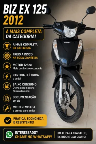 Honda Biz 125 EX 2012 - Muito Conservada