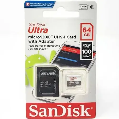 Cartão micro sd sandisk 64gb