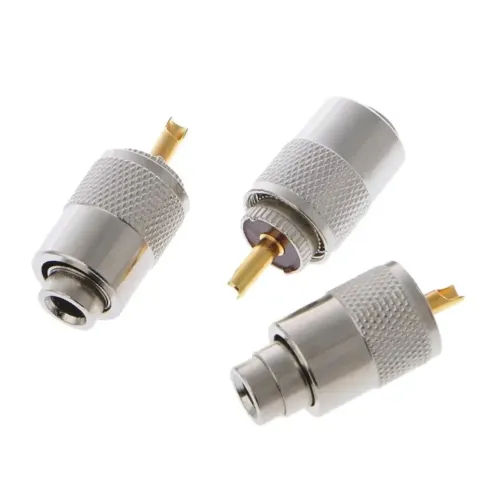 Conector PL259 para cabos RG-58/213 Macho - Tipo UHF