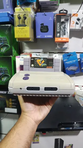 Super Nintendo baby + Controle + jogo