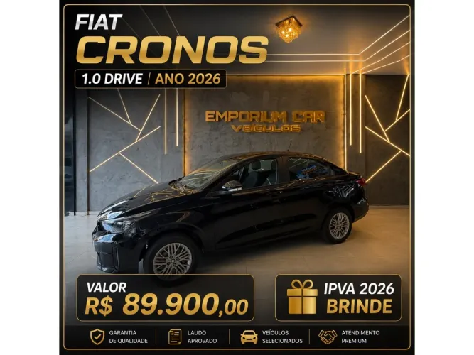 Fiat Cronos Drive 1.0 6V 2026