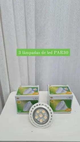 Kit 3 Lâmpadas LED PAR30 11W 3000K