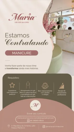 VAGA DE MANICURE