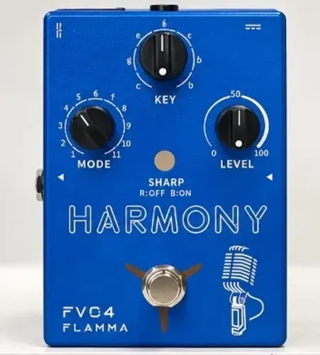 Pedal Vocal Flamma FV04 Harmony - Harmonizador de Voz + Fonte e Caixa