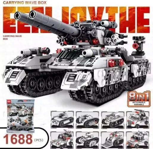 Blocos de montar Tanque Guerra