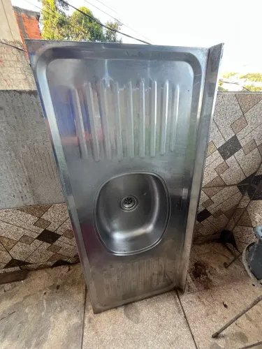 Pia de inox cozinha 120x0,60