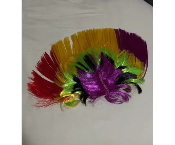 Peruca Moicano Para Carnaval Acessório para Festas (nunca utilizada e em perfeito estado)