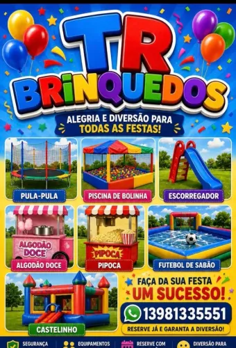 Locação de brinquedos & barraquinha