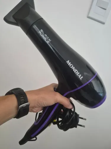 Secador de Cabelo Mondial Black Purple 220v