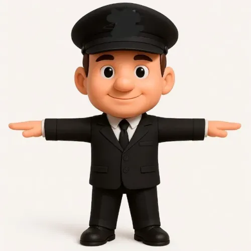 Boneco de fibra guarda