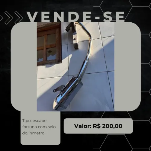 Vende-se escape Fortuna com selo do Inmetro