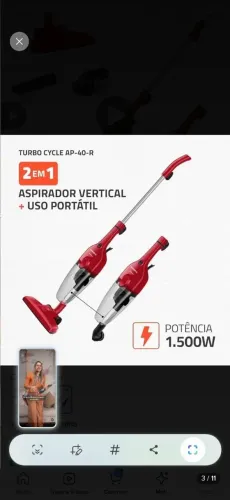 Aspirador 2 em 1
