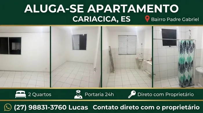 Alugo AP novo 50m² 2 quartos completo Cariacica