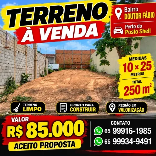 Terreno bairro doutor Fábio