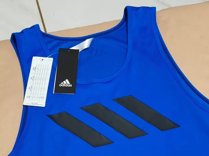 REGATA ADIDAS SPT 3S TANK ORIGINAL NOVA AZUL