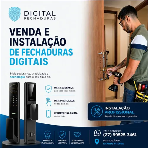 Instalação, Venda e Configuração de Fechaduras Eletrônicas