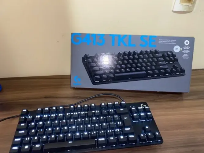 ? TECLADO MECÂNICO GAMER LOGITECH G413 TKL SE ? COM CAIXA ORIGINAL