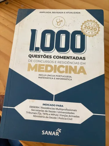 Livro 1.000 questões comentadas Medicina