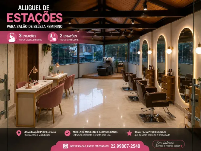 Estação para salão de beleza
