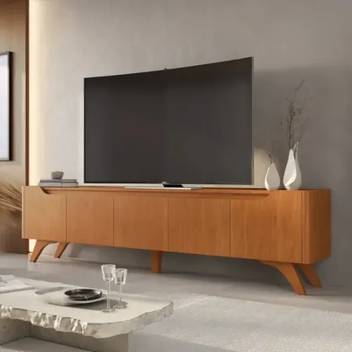 Rack para TV Grécia 2,20m 100% MDF | Novo e lacrado