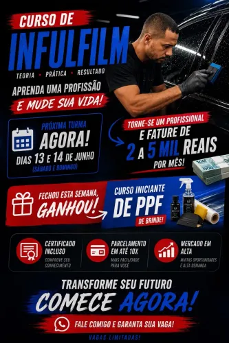 Curso Ppf e insulfilme 