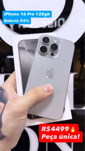 iPhone 16 Pro 128gb Natural Top