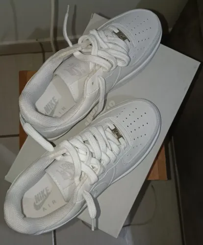 tênis nike air force 1 pixel all-white original - tam 38 (seminovo)