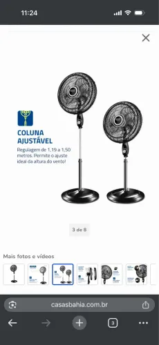 VENTILADOR DE COLUNA MONDIAL