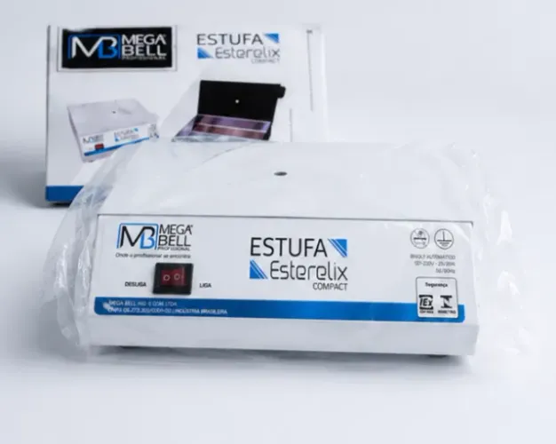 ESTUFA ESTERILIZADORA MEGA BELL ESTERELIX COMPACT - NOVA NA CAIXA