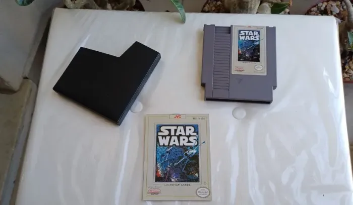Jogo Star Wars Nintendo Nes + Manual + Luva Raro Impecável