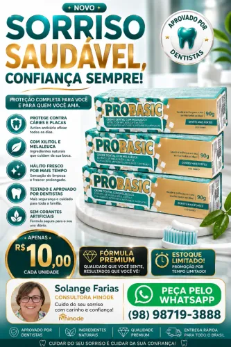 Gel Dental Pro Basic 90g - Hálito Fresco e Cuidado Diário | R$ 10