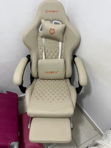 Cadeira gamer creme