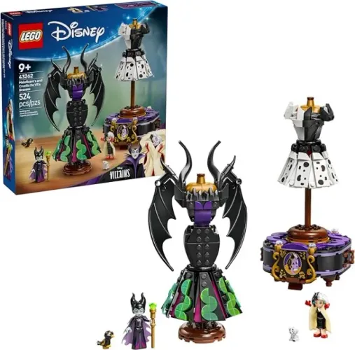 (Novo/lacrado) LEGO Disney Classic Vestidos da Malévola e Cruella De Vil 43262
