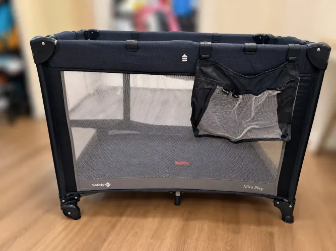 Berço Mini Play (camping/desmontável) Safety 1st Net Blue
