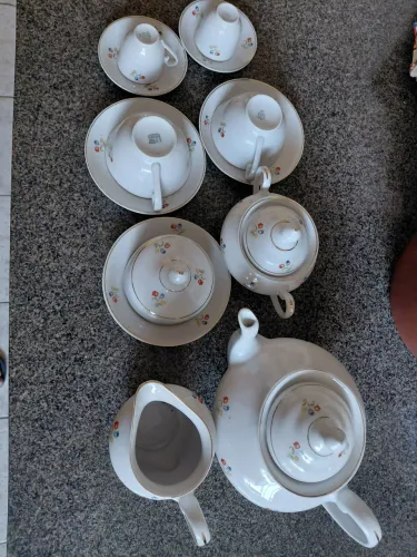 Conjunto de chá porcelana antigo