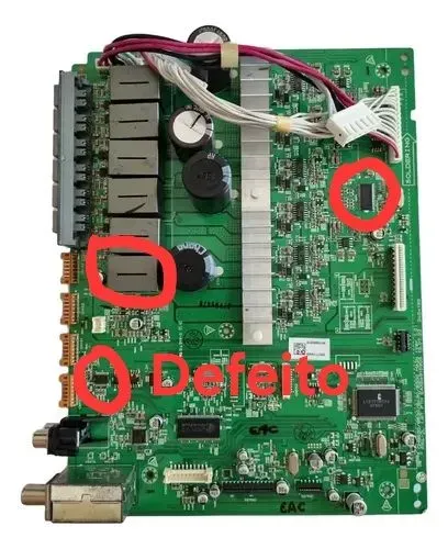 Placa principal LGCM9530 sucata. Retirar peças defeito.